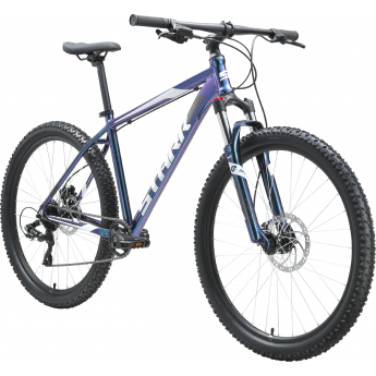 Велосипед STARK HUNTER 27.3 HD, рама 18", (2023) синий/черный/белый Велосипед STARK HUNTER 27.3 HD, рама 18", (2023) синий/черный/белый