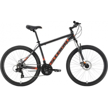 Велосипед STARK INDY 26.1 D SHIMANO, рама 18", черно-оранжевый