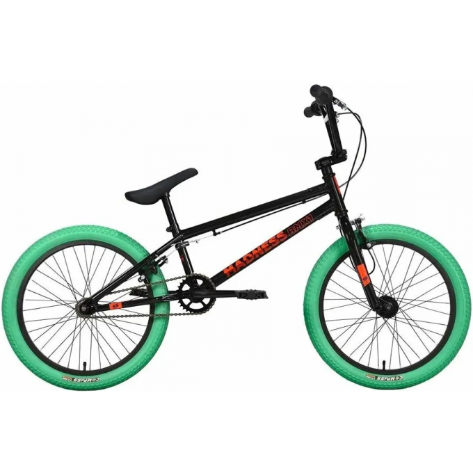 Велосипед STARK MADNESS BMX 1 (2022) черный/красный/зеленый 4670094415804