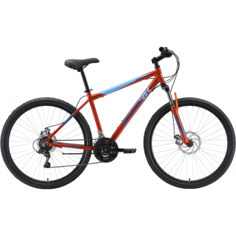 Велосипед STARK OUTPOST 27.1 D, рама 16", (2023) оранжевый/голубой/синий Велосипед STARK OUTPOST 27.1 D, рама 16", (2023) оранжевый/голубой/синий