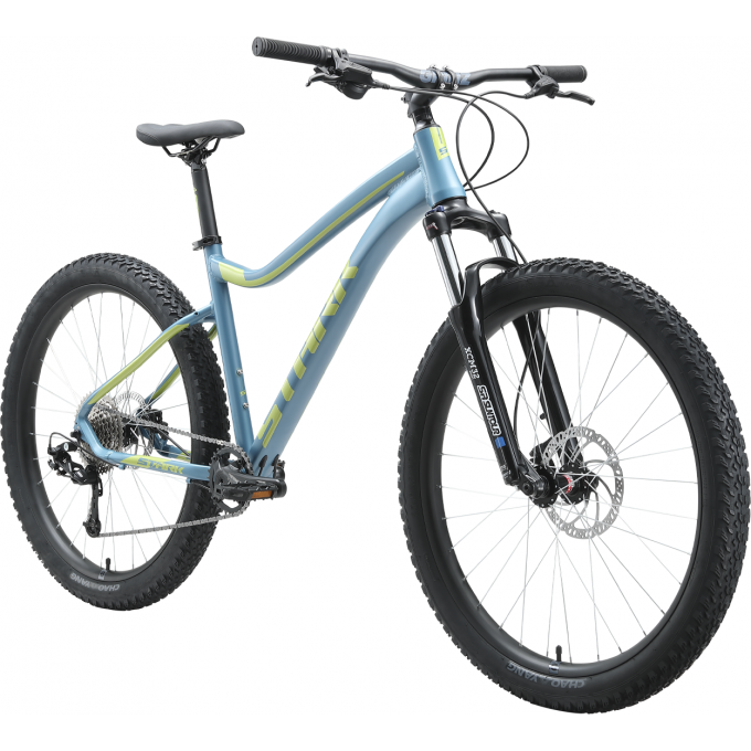 Велосипед STARK TACTIC 27.5 + HD, рама 20", (2023) синий/авокадо 4670094412605