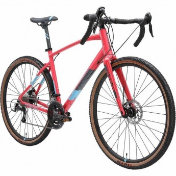 Велосипед STARK'24 GRAVEL 700.5 D красный/синий, голубой 18"