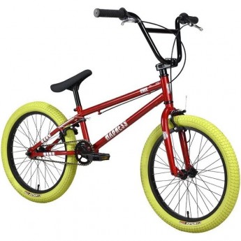 Велосипед STARK'24 MADNESS BMX 1 красный/серебристый/хаки Велосипед STARK'24 MADNESS BMX 1 красный/серебристый/хаки