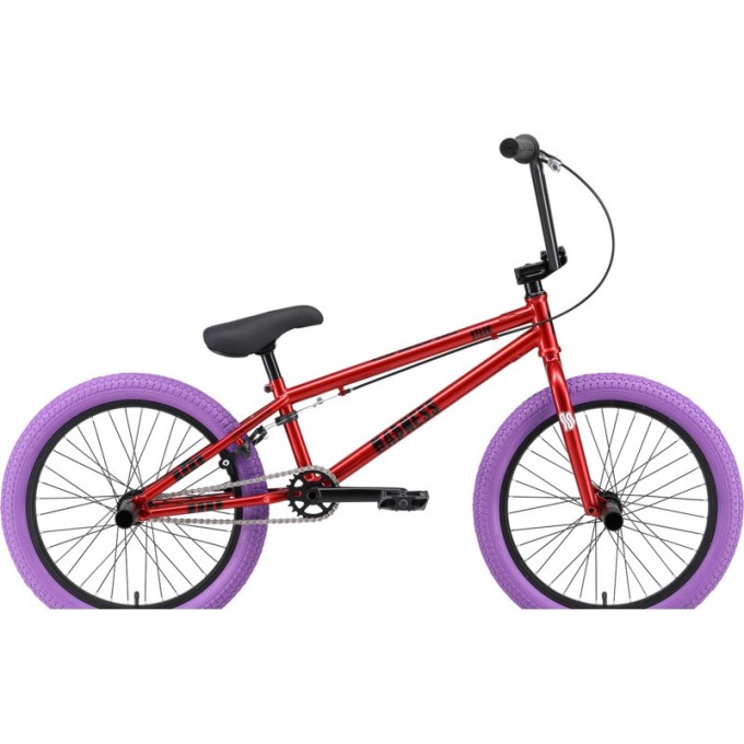 Велосипед STARK'25 MADNESS BMX 5 Cr-Mo красный/черный/фиолетовый 4670094422901